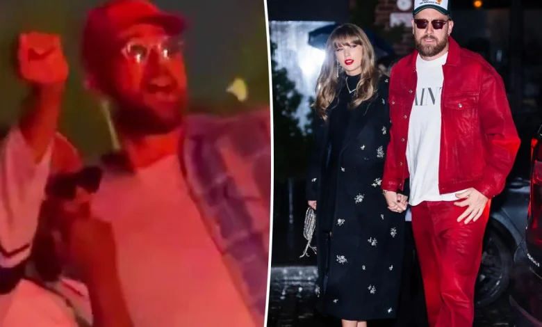 Travis Kelce spotted at LA concert with friends ahead of Taylor Swift wedding