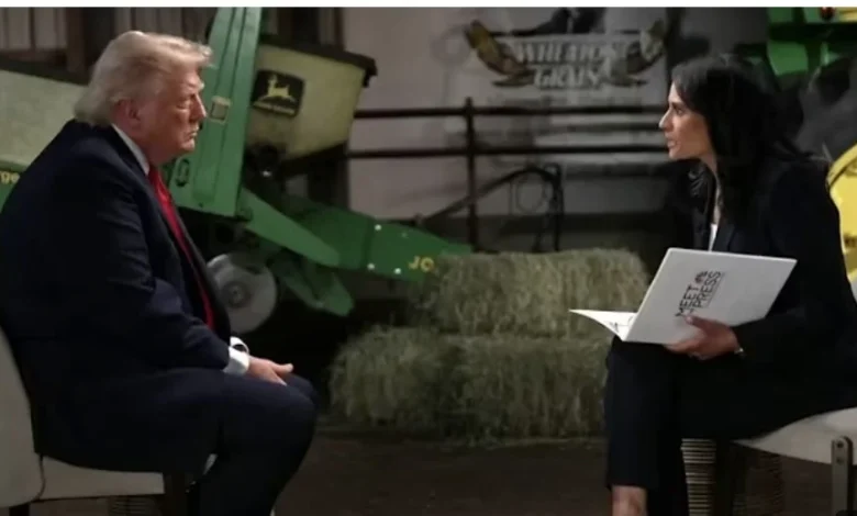 Trump Cuts Off Interview With 'Meet The Press' Host Kristen Welker