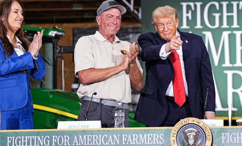 Trump Greets Farmers in Wisconsin, but Says He Could Be Home Watching TV