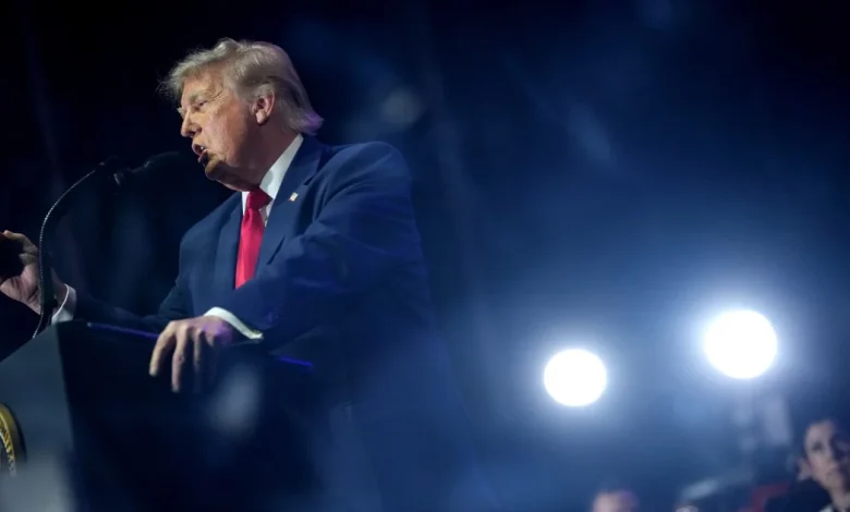 Trump kicks off the Great American State Fair after musical acts pulled out
