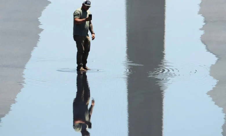 Trump says Reflecting Pool work is done and it's set to be filled with water