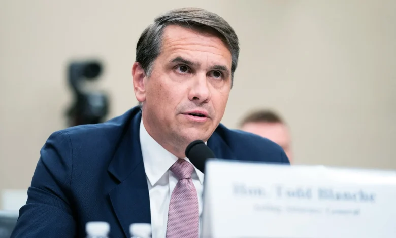 Trump says he plans to nominate Todd Blanche to serve as attorney general