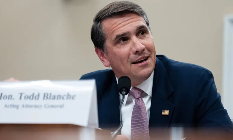 Trump says he will nominate Todd Blanche as attorney general : NPR