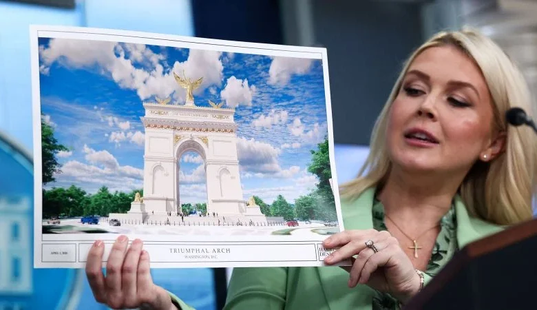 Trump’s proposed 250-foot ‘triumphal arch’ likely poses no risk to aviation, FAA says