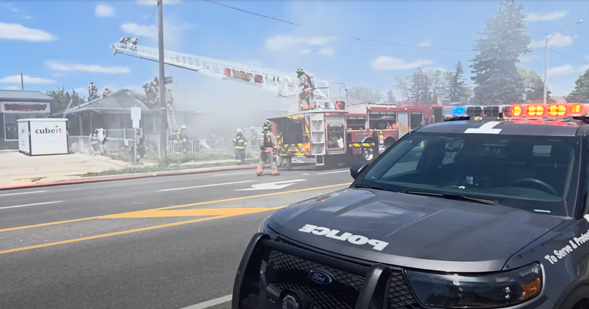 Two-alarm blaze at Scarborough house shuts down streets in area