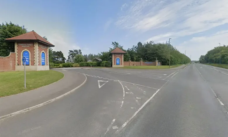 Two-car crash closed road near North Yorkshire holiday park