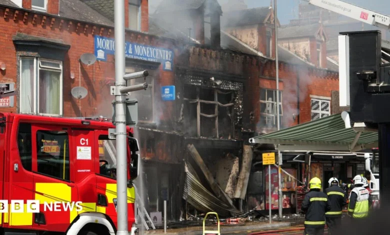 Two people in hospital after restaurant blaze