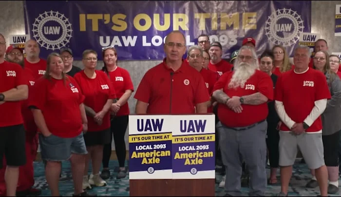 UAW workers strike at American Axle plant in Michigan