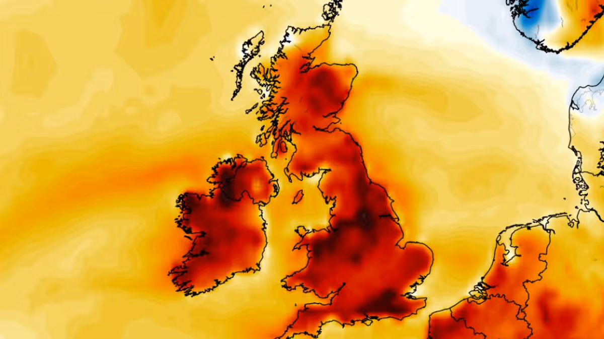 UK weather maps show new 30C heat surge days away with 16 counties at 28C – list