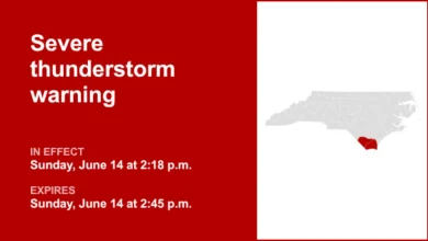 UPDATE: Expect quarter-sized hail with thunderstorms in Brunswick and Columbus counties