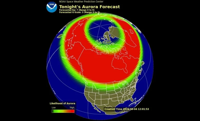Upgraded ‘Severe’ Northern Lights Alert For 25 States Thursday
