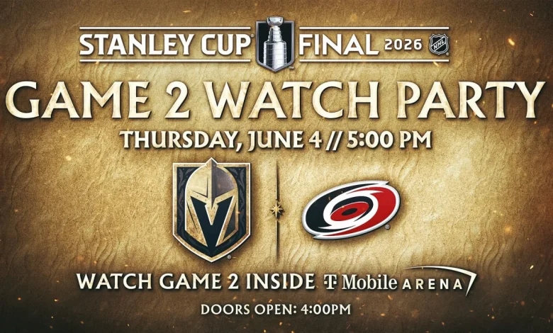 Vegas Golden Knights to Host Official Watch Party at T-Mobile Arena for Stanley Cup Final Game 2