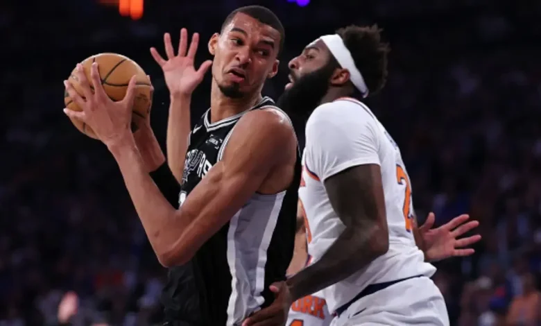 Victor Wembanyama told Mitchell Robinson 'I'm in your head' after taking hard forearm to face