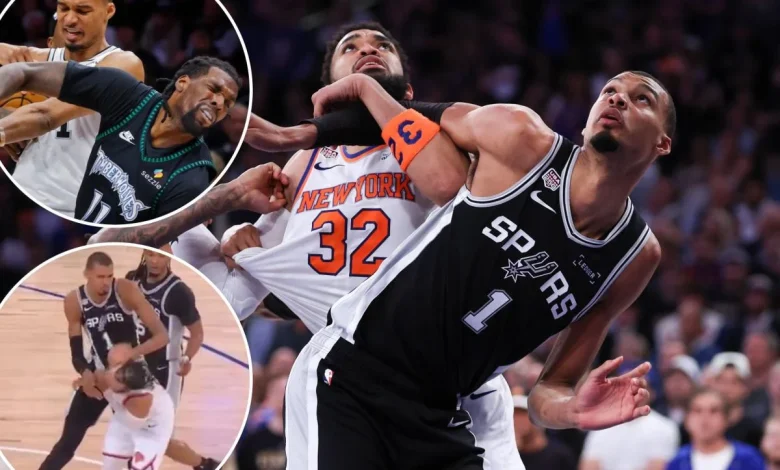 Victor Wembanyama's dirty play is putting the NBA to the test