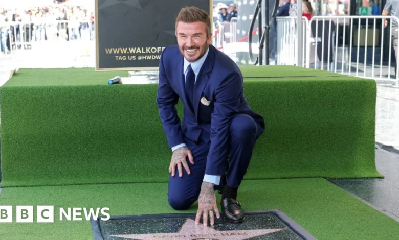 Watch: David Beckham receives star on the Hollywood Walk of Fame