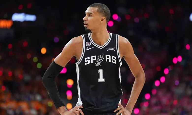 Wembanyama scores 26 but struggles from field as Spurs drop Game 1