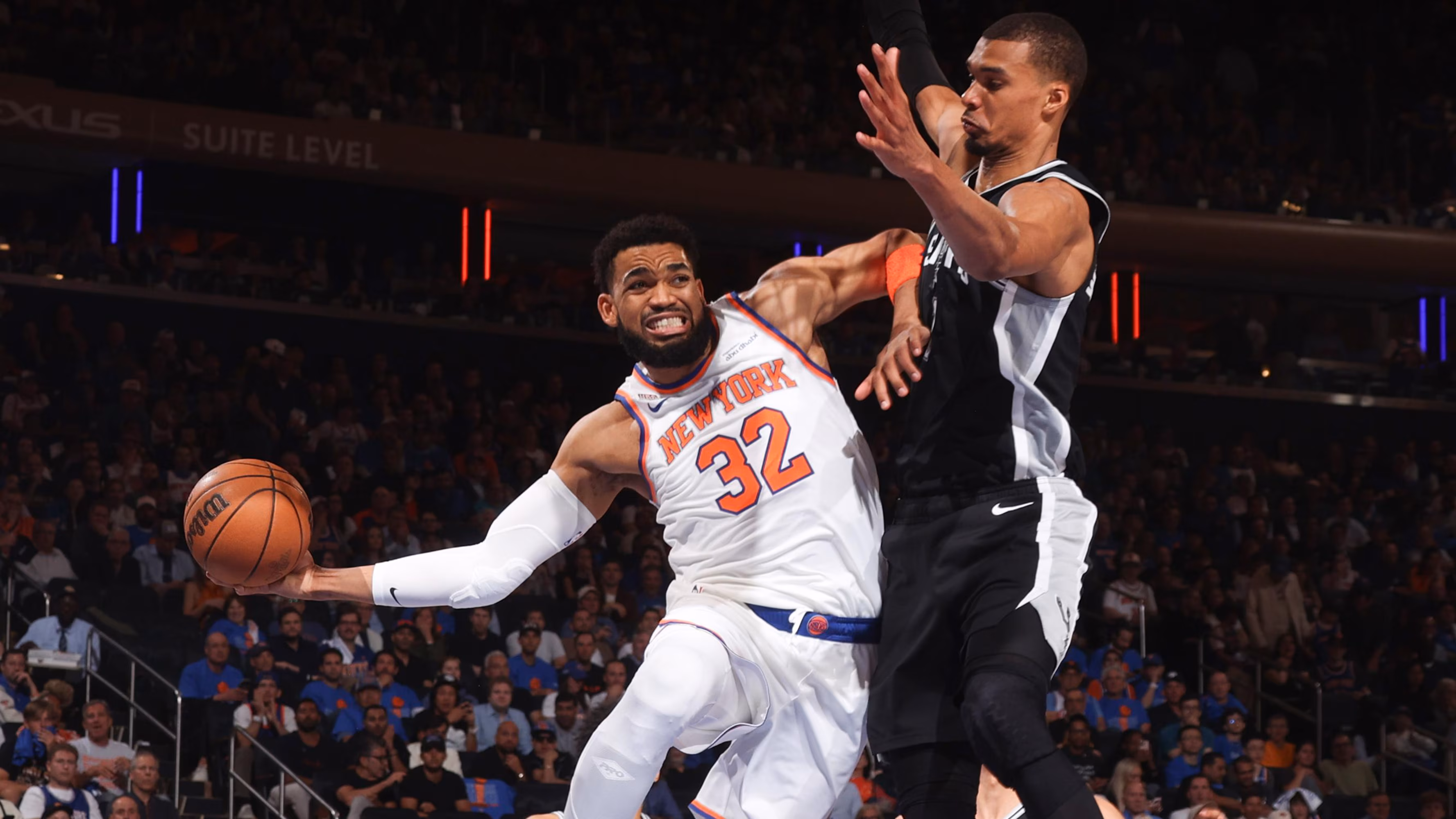 Wemby Elbows KAT in Video During Knicks vs. Spurs Game 4, Will Star Be Suspended After Flagrant 1?