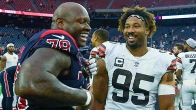 What Commanders LT Laremy Tunsil said about Myles Garrett trade to Rams