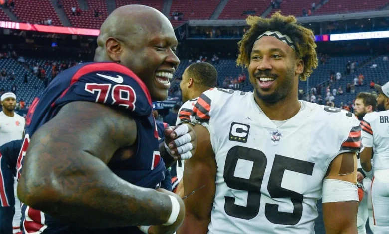What Commanders LT Laremy Tunsil said about Myles Garrett trade to Rams