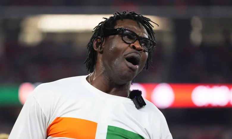 Who is the mysterious woman who accompanied Michael Irvin at UFC Freedom 250?