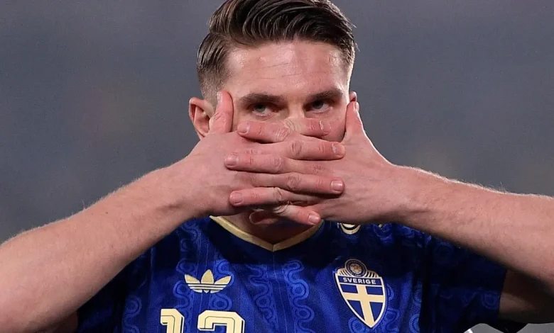 Why does Viktor Gyökeres do a mask celebration? Mystery behind Sweden star's iconic move