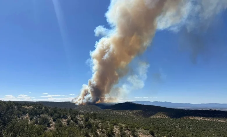 Wildfire reported south of Mountainair prompts evacuations