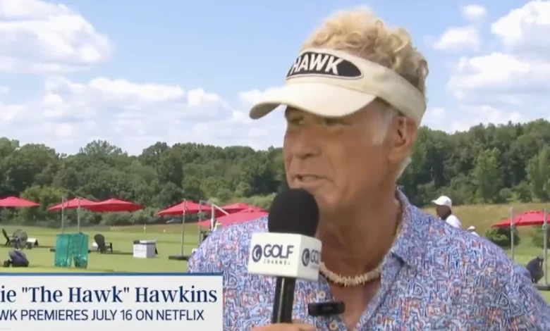 Will Ferrell does surreal Golf Channel interview as 'The Hawk'