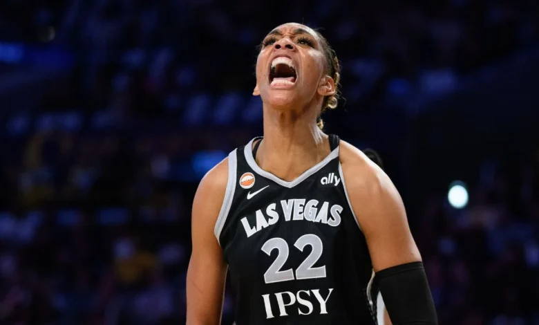 Wilson's double-double, Young's 27 points help Aces beat Valkyries