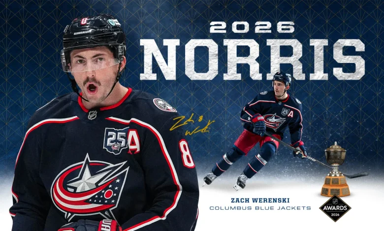 Zach Werenski named winner of James Norris Memorial Trophy