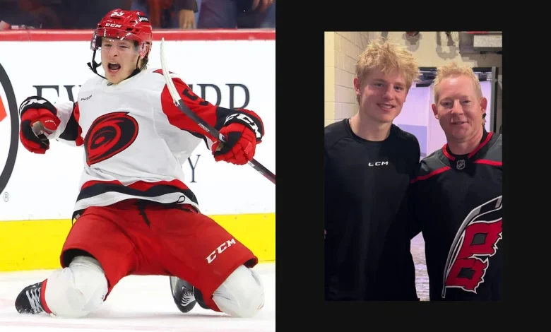 ‘Dude, my kid’s playing in the Stanley Cup Final’: Jackson Blake and an NHL dad’s dream come true - The Athletic