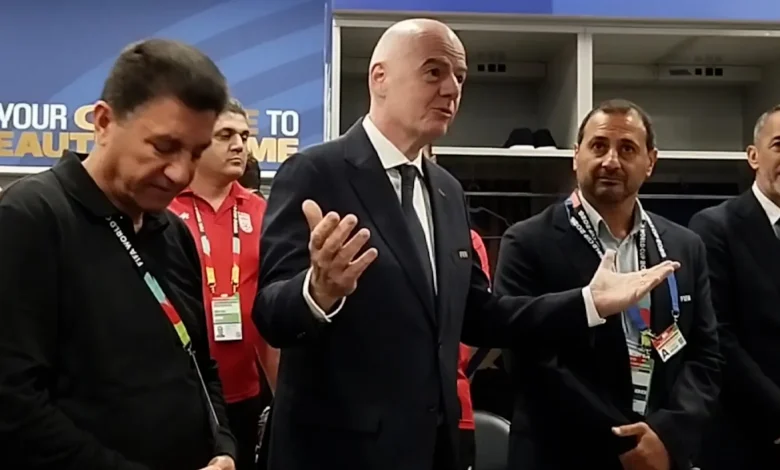 ‘I know what you’ve been through’: FIFA president visits Iran team
