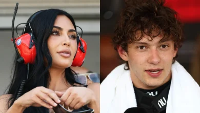 ‘To Kimi from Kim’: Kardashian returns Antonelli’s stolen towel as F1 leader embraces meme moment